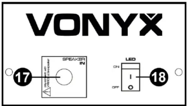 Vonyx VPS082A - Interruptor LED (en altavoz pasivo) - 1