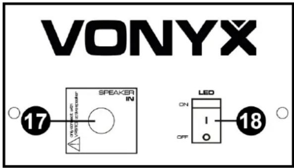 Vonyx VPS082A - LED schakelaar (passieve luidspreker) - 1
