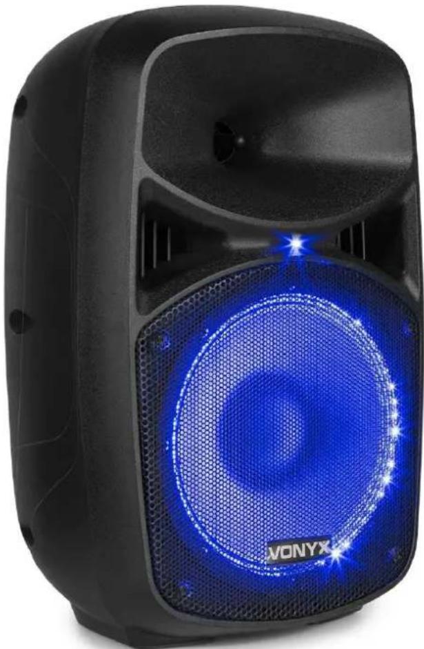 Vonyx VPS082A - VPS Series Active Speaker Set LED MP3/BT - 2
