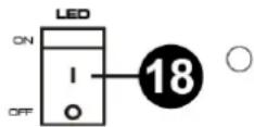 Vonyx VPS082A - Włącznik LED (kolumna pasywna) - 2
