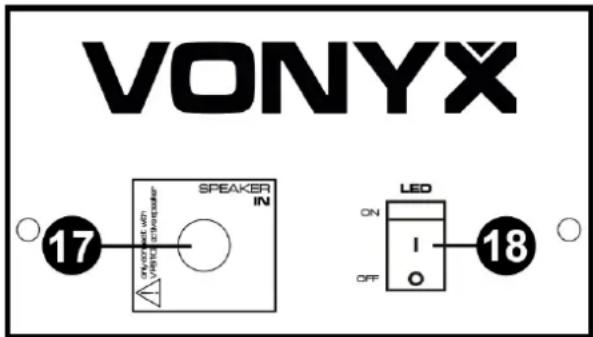 Vonyx VPS082A - LED-Schalter (passiven Lautsprecher) - 1