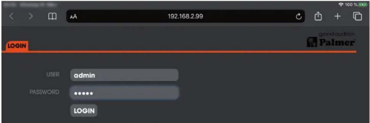 Palmer Grand Audition MKII - APLICACIÓN DE CONTROL POR INTERNET - 1