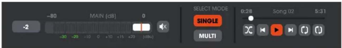 Palmer Grand Audition MKII - MAIN - MAIN MUTE - SELECT MODE - AUDIO PLAYER - 1