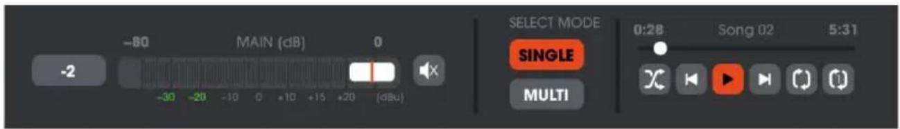 Palmer Grand Audition MKII - MAIN - MAIN MUTE - SELECT MODE - AUDIO PLAYER - 1