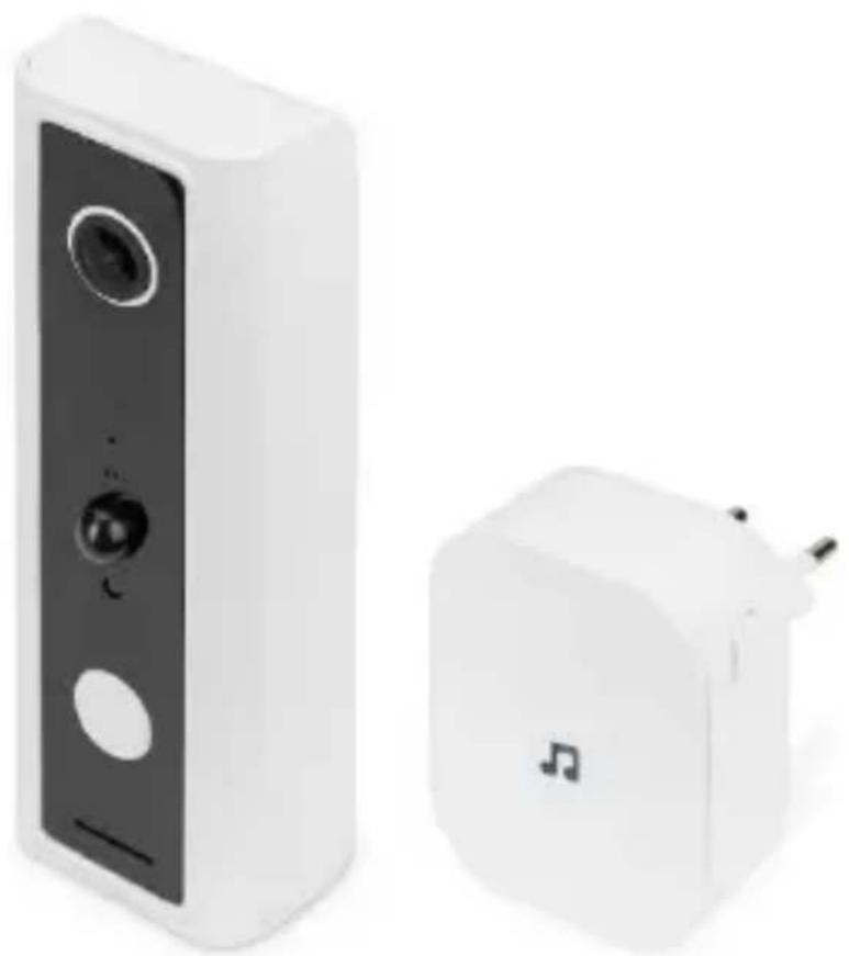 Digitus DN-18650 - Visiophone Smart Full HD avec détecteur de mouvement PIR, fonctionnement sur batterie + commande vocale - 1