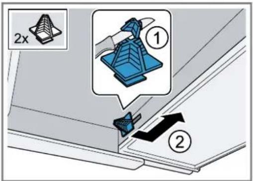Junker JD36AL51 - Changing the filter pull-out's limit stop - 1