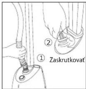 ① Zaskrutkovat ②