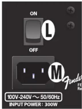 ON OFF M 100V-240V~50/60Hz INPUT POWER: 300W