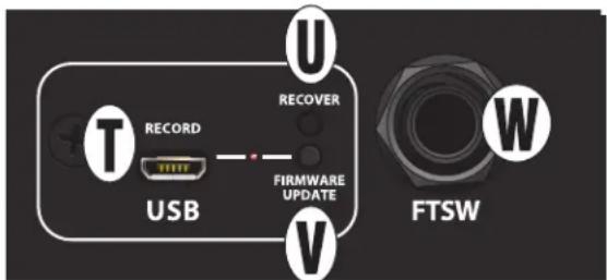 T RECORD USB U RECOVER FIRMWARE UPDATE V FTSW W