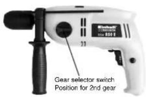 EINHELL Bavaria BSM 850 E - On/Off switch: - 2