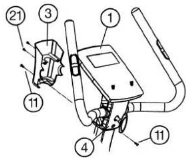 Technical diagram of a mechanical device with numbered components for identification