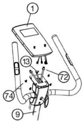 Labeled diagram of a medical or laboratory device with numbered components for identification