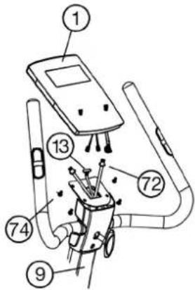Labeled diagram of a medical or laboratory device with numbered components for identification
