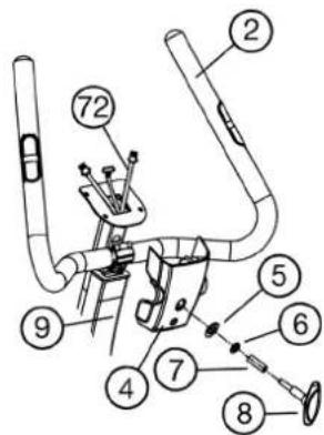 Technical diagram of a mechanical device with numbered components for identification
