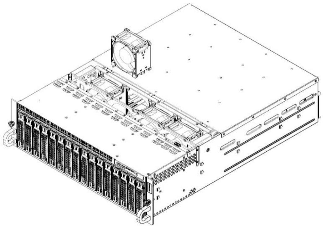 Supermicro SuperServer 5039MP-H8TNR - 更換系統風扇 - 1