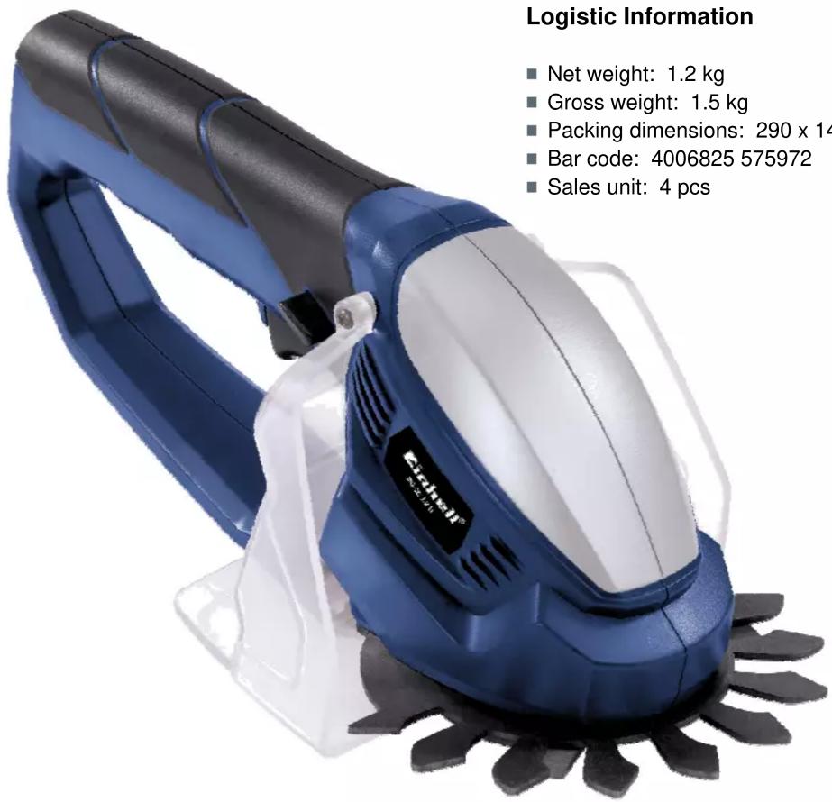 Logistic Information ■ Net weight: 1.2 kg ■ Gross weight: 1.5 kg ■ Packing dimensions: 290 x 14 ■ Bar code: 4006825 575972 ■ Sales unit: 4 pcs