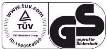 www.tuv.com TÜV TÜV Rheinland Group 1000000000 GS geprüfte Sicherheit