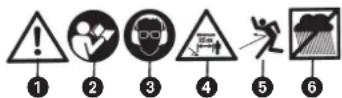 EINHELL Royal ES 800 - Dichiarazione dell'etichetta di avvertenze - 1