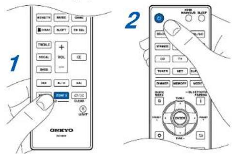 ONKYO TX-RZ70 - Activer/désactiver la ZONE 3 - 1