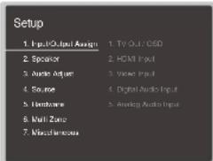 ONKYO TX-RZ70 - Menu configuration - 1