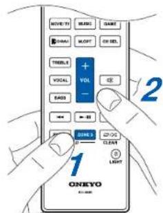 ONKYO TX-RZ70 - Lorsque les enceintes ZONE 3 sont utilisées - 1