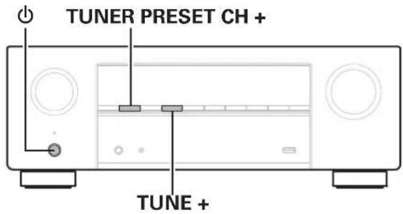 TUNER PRESET CH + TUNE +