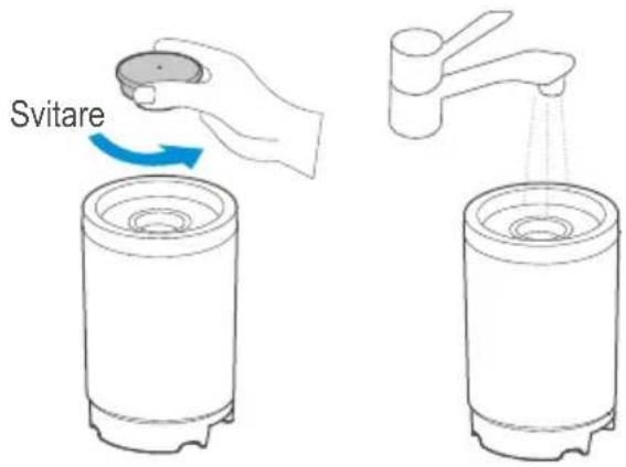 MIDEA X8 - Riempimento del serbatoio dell'acqua pulita - 4