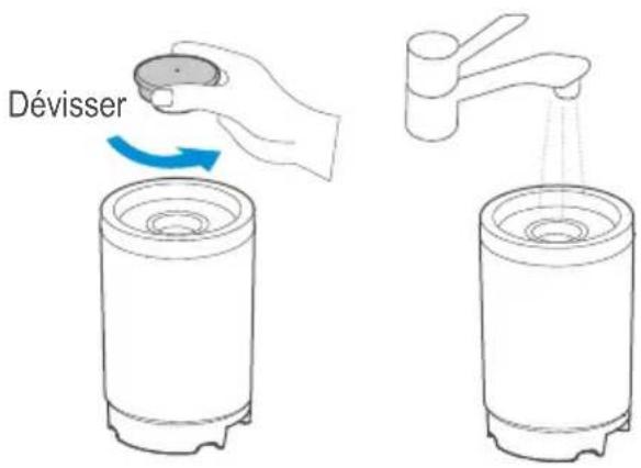 MIDEA X8 - Remplir le réservoir d'eau propre - 4