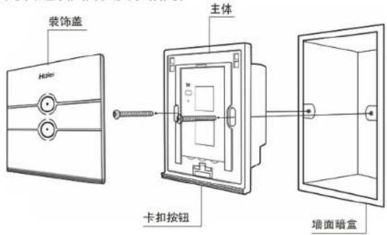 装饰盖 主体 卡扣按钮 墙面暗盒