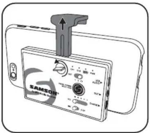 SAMSON Go Mic Mobile HXD2 - Montage sur un smartphone - 1