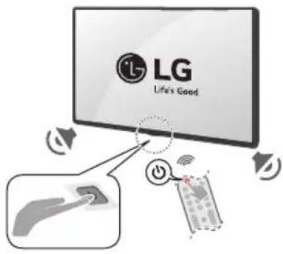 LG 50QNED80URA - Turning on the TV - 1