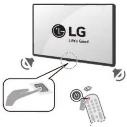 LG OLED55B3PUA - Turning on the TV - 1