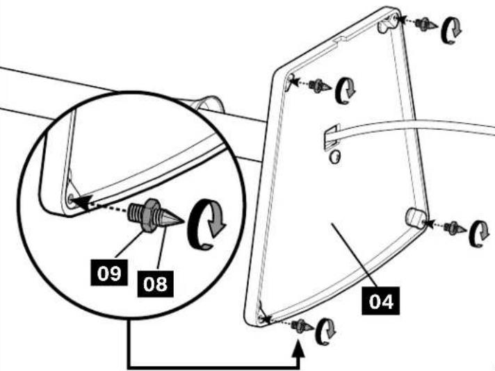 SANUS WSSE11 - Install Rubber Pads -or- Carpet Spikes - 3