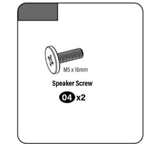 M5 x 16mm Speaker Screw 04 x2