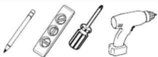 SANUS WSWME31 - outils requis - 1