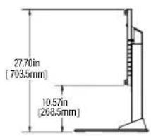 27.70in [703.5mm] 10.57in [268.5mm]