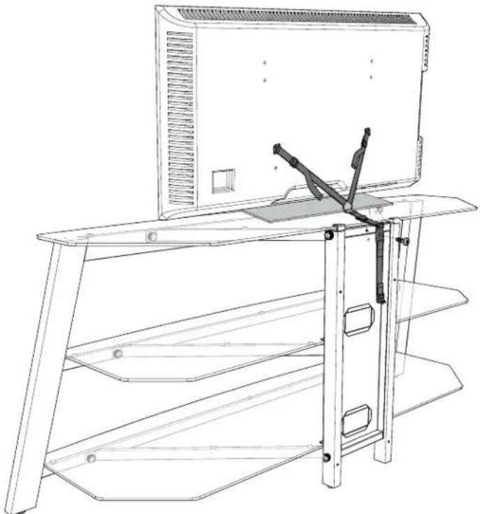 SANUS BFV53 - Attach Optional Anti-Tip Strap - Sold Separately - 1