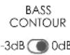 JBL 4329P - Ajustes recomendados de BASS CONTOUR - 1