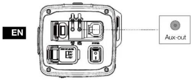 JBL Rallybar XL - Aux-out connection - 1