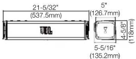 JBL Rallybar XL - Dimensions du produit - 1