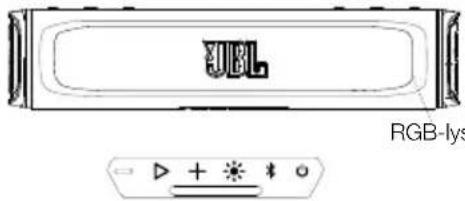 JBL Rallybar XL - Endring av RGB-lysstyrke - 1