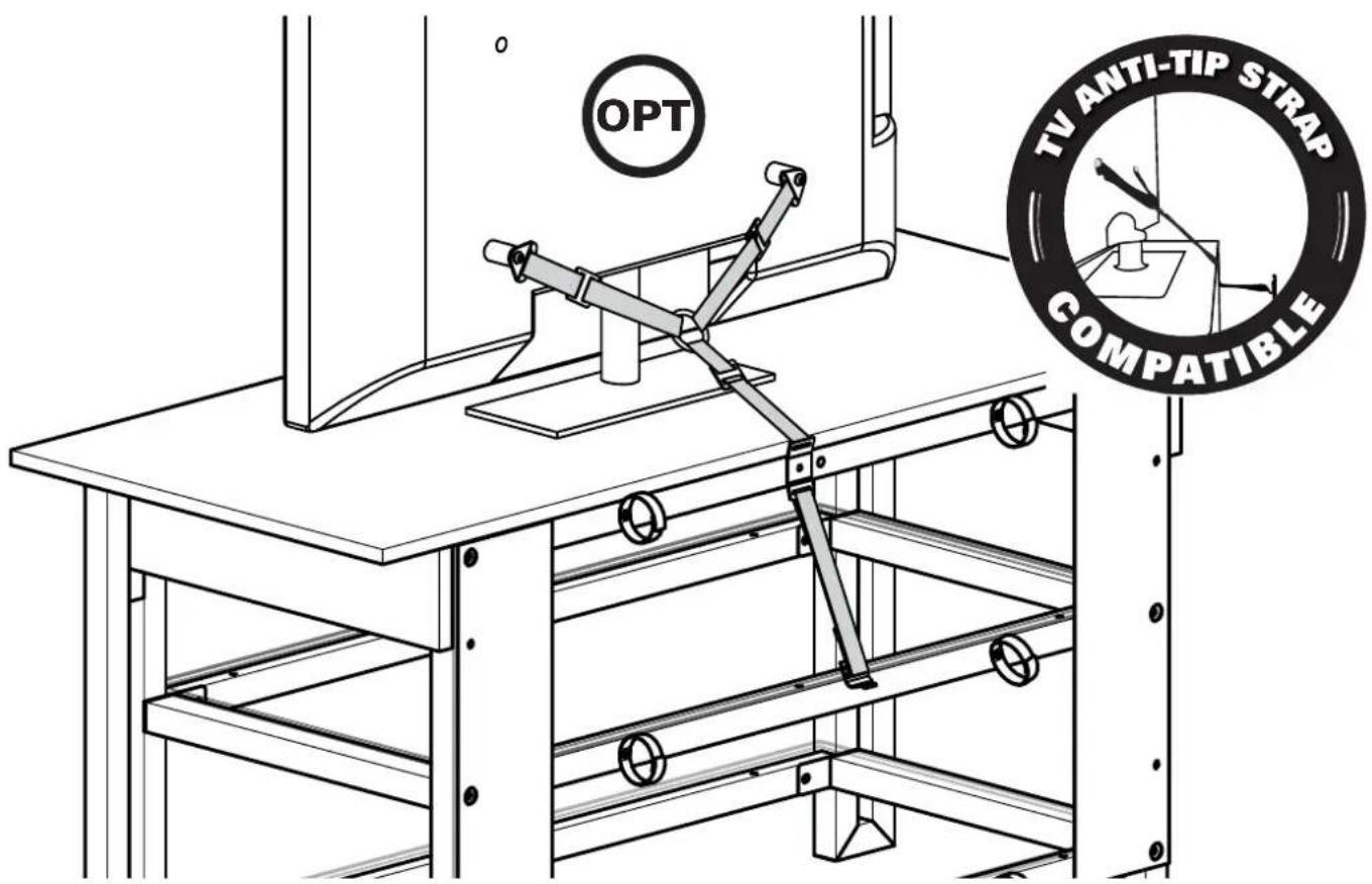 OPT TV ANTI-TIP STRAP COMPATIBLE