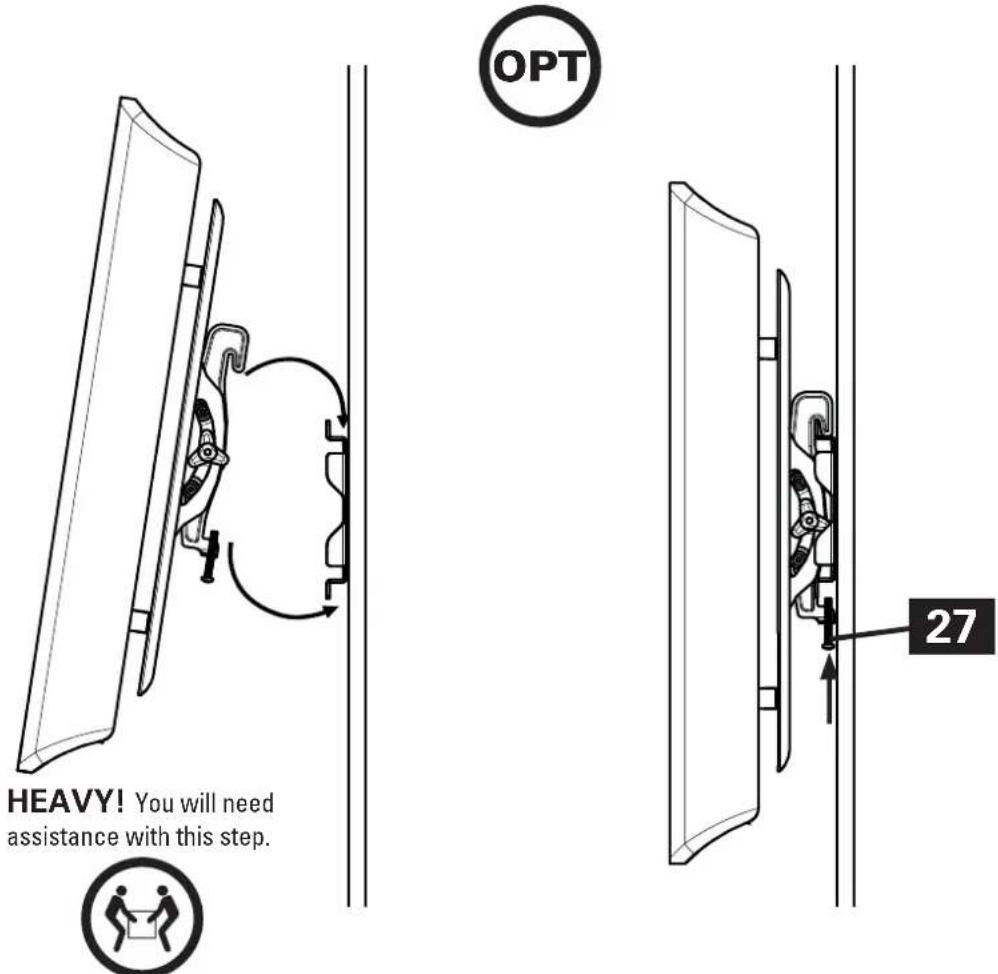 SANUS BFV846 - Hang the TV with Mounting Brackets onto the Wall Plate - 1