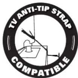 TV ANTI-TIP STRAP COMPATIBLE