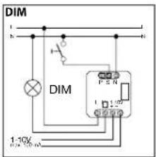 DIM 1-10V P S R 1-10V 1-10V P S R 1-10V 1-10V