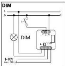 DIM 1-10V DIM P S N L 1-10V 1-10V FRS 250mA