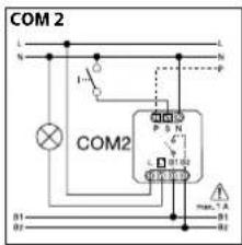 COM 2 L N L N P COM2 P S N L 01-02 B1 B2 max. T A B1 B2