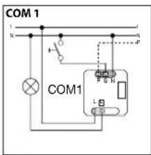 COM 1 N + - COM1 P S N L B B