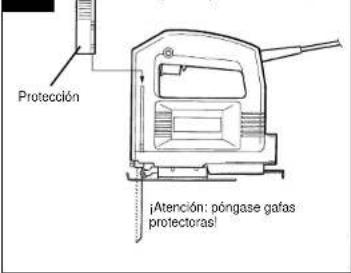 Protección ¡Atención: póngase gafas protectoras!