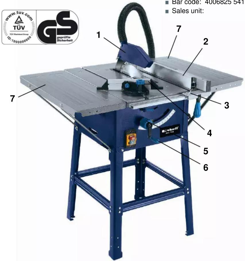 www.tuv.com TÜV TÜV Skisland Group GS geprüfte Sicherheit 1 7 2 3 4 5 6 7 Bar code: 4006825 5413 Sales unit:
